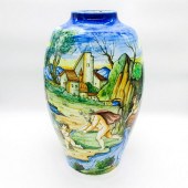 LARGE MYTHICAL DECORATIVE VASE