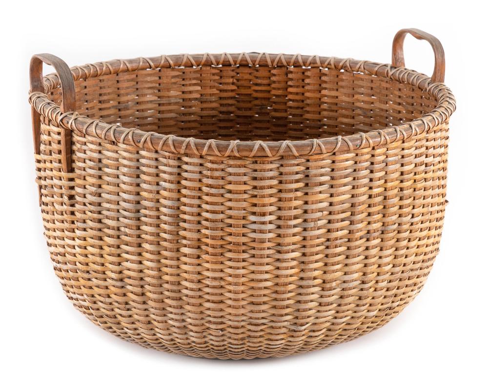 LARGE NANTUCKET BUSHEL BASKET THIRD