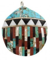 LARGE NATIVE AMERICAN INLAID S