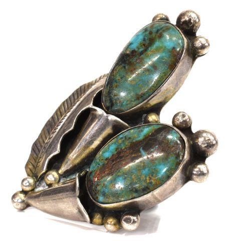 LARGE NATIVE AMERICAN SILVER &
