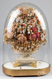 LARGE NAUTICAL SEASHELL FLORAL