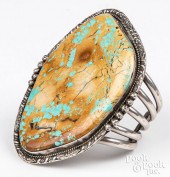 LARGE NAVAJO INDIAN SILVER CUF