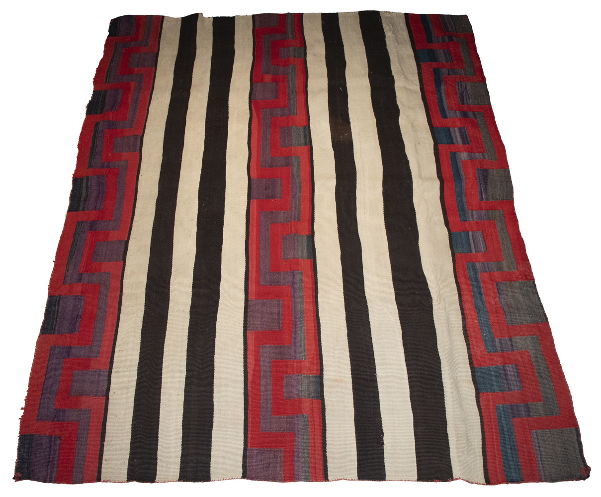 LARGE NAVAJO RUG, CIRCA 1890