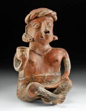 LARGE NAYARIT POTTERY NUDE FEM