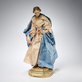 LARGE NEAPOLITAN CARVED WOOD C
