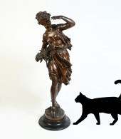 LARGE NEARLY LIFESIZE BRONZE S