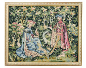 LARGE NEEDLEPOINT TAPESTRY AFT