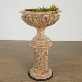 LARGE NEOCLASSIC MARBLE URN AN