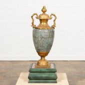 LARGE NEOCLASSICAL MARBLE & BR