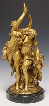LARGE NEOCLASSICAL ORMOLU SCUL