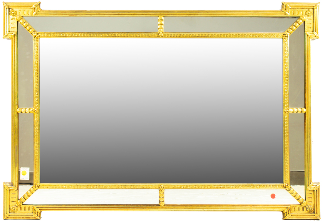 LARGE NEOCLASSICAL STYLE GILTWOOD