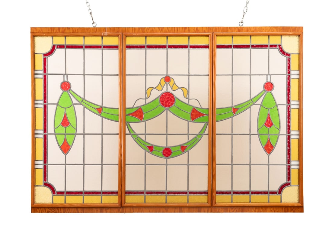 LARGE NEOCLASSICAL STYLE STAINED
