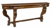 LARGE NEOCLASSICAL WALNUT CONS