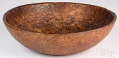 LARGE NEW ENGLAND BURL BOWL, 1