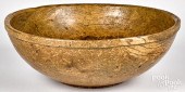 LARGE NEW ENGLAND BURL BOWL, 1