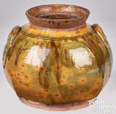 LARGE NEW ENGLAND REDWARE BEAN