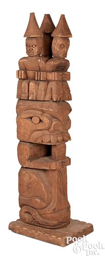 LARGE NORTHWEST COAST CARVED