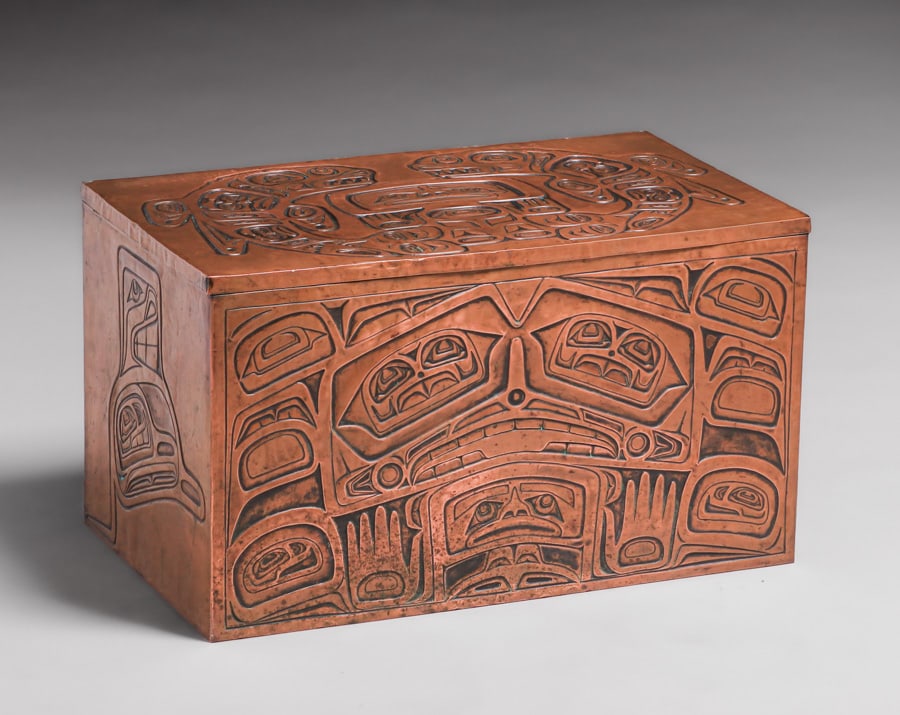 LARGE NORTHWEST COAST EMBOSSED