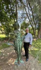 LARGE NOUVEAU ''DIANA'' BRONZE