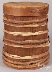 LARGE OAK AND PINE FIRKINLarge