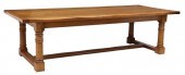 LARGE OAK REFECTORY STYLE TABL