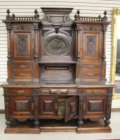 LARGE OAK RENAISSANCE STYLE SI