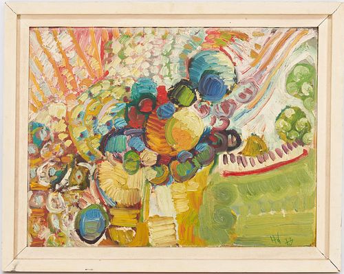 LARGE O/B DANISH MODERN ABSTRACT