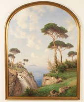 LARGE O/C COASTAL SCENE PAINTI