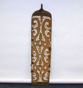 Large Oceanic wooden shield, A