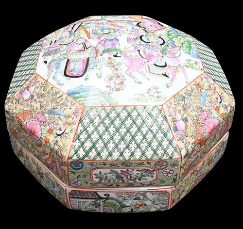 LARGE OCTAGON ROSE FAMILLE