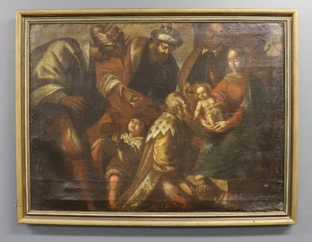 Large oil on canvas from the school