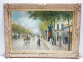 LARGE OIL ON CANVAS PAINTING B