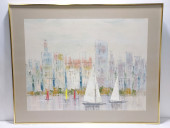 LARGE OIL ON CANVAS PAINTING S