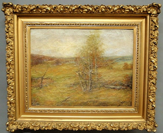 Large oil on canvas spring
