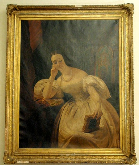 Large oil on canvas Victorian