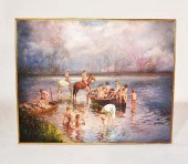 LARGE OIL ON CANVASLarge oil o