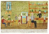 LARGE OIL ON TIN EX-VOTO FOR F