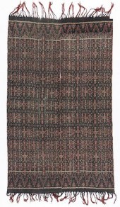 LARGE OLD FLORES COTTON IKATMa