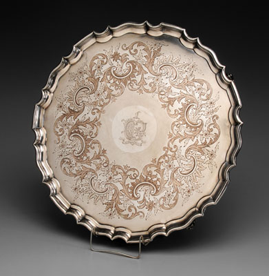 Large Old Sheffield Plate Tray