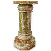 LARGE ONYX COLUMN PEDESTALDESC