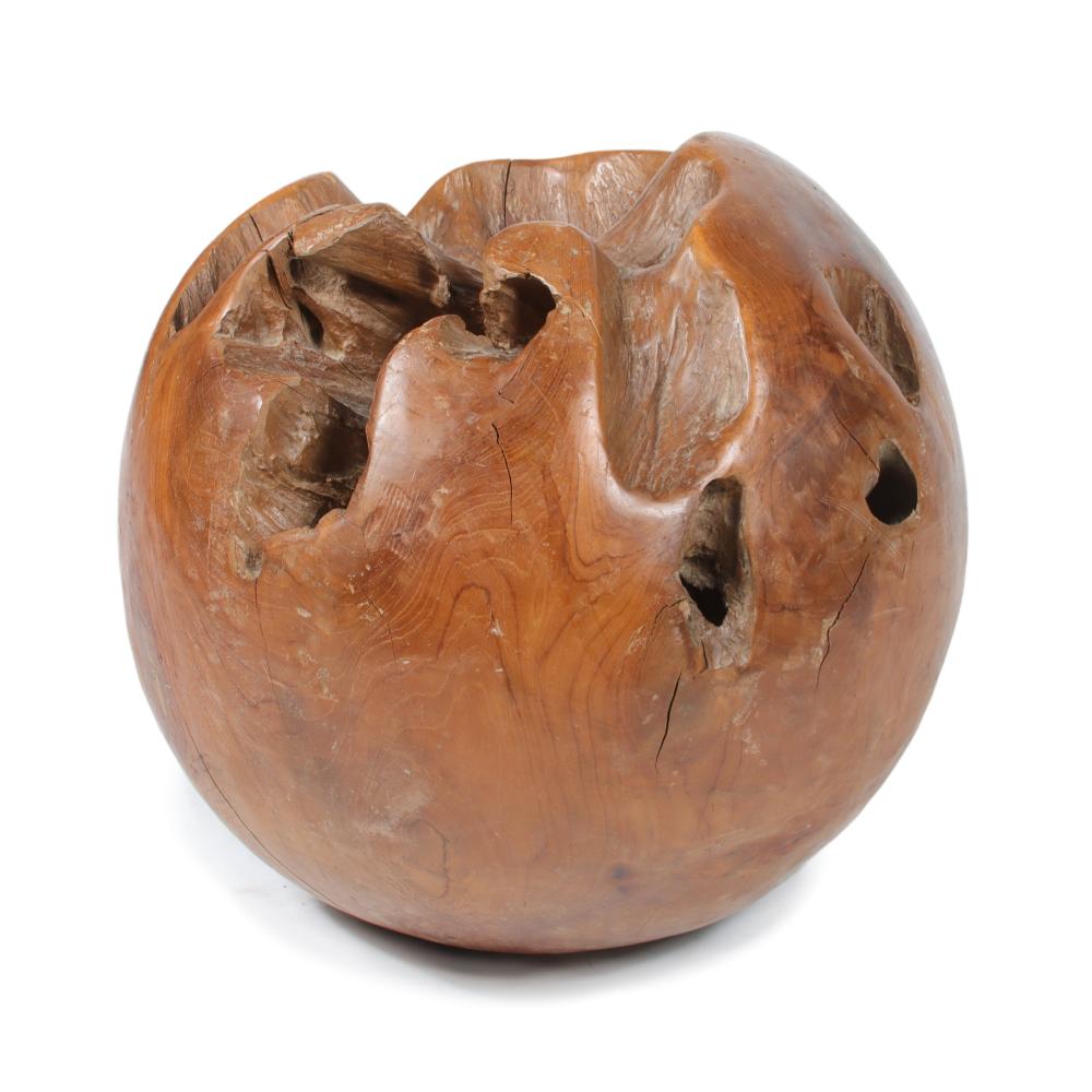 LARGE ORGANIC CARVED TEAK WOOD ROOT
