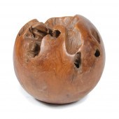 LARGE ORGANIC CARVED TEAK WOOD