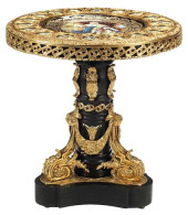 LARGE ORMOLU &AMP; PORCELAIN-M