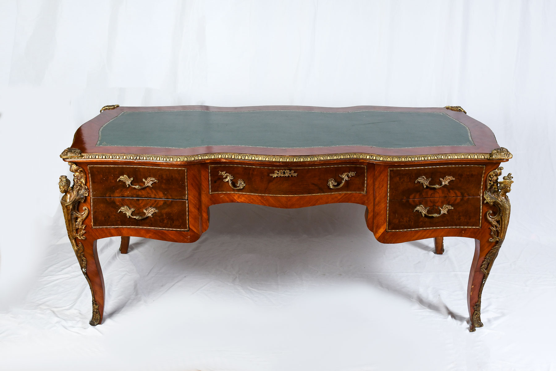 LARGE ORMOLU MOUNTED FIVE-DRAWER