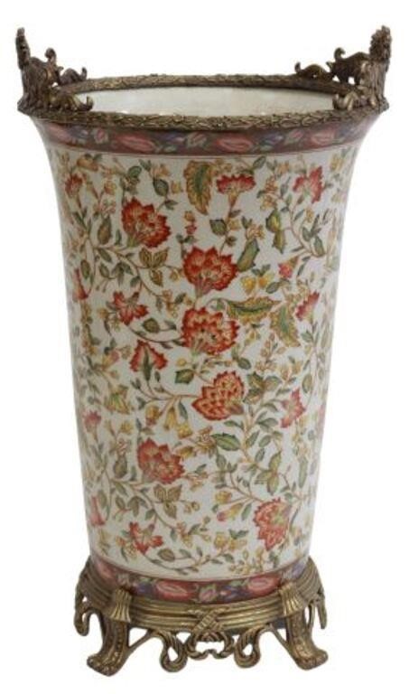 LARGE ORMOLU-MOUNTED PORCELAIN
