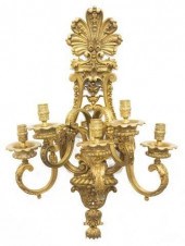 LARGE ORNATE GILT BRONZE FOLIA