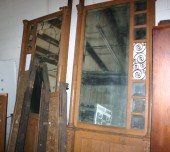 Large ornate golden oak wall m
