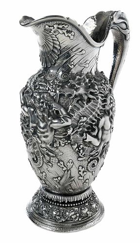 LARGE ORNATE POSEIDON TIFFANY
