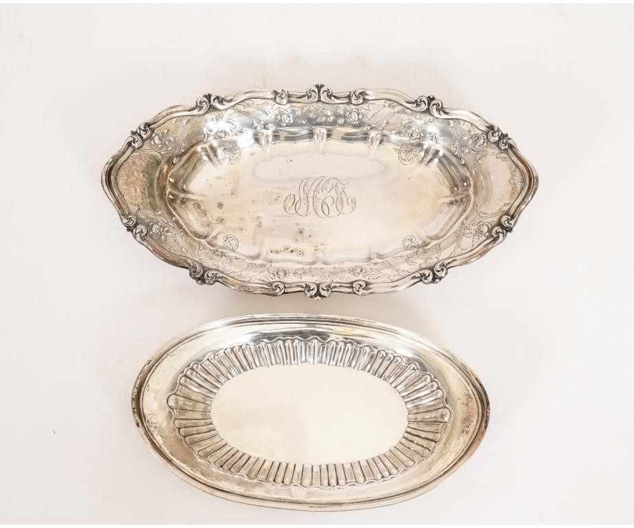 Large ornate sterling silver