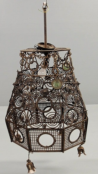 Large ornate wrought iron and